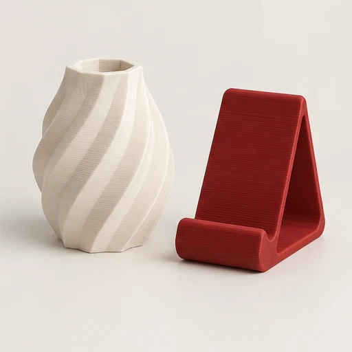 Conceito ilustrativo de peças impressas em 3D