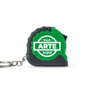 Chaveiro Trena Plástico com Argola Metálica
