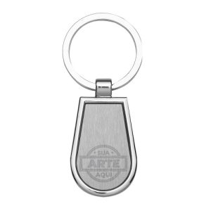 Chaveiro Metal Retangular 7,8 cm