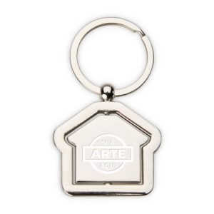 Chaveiro Metal Quadrado 4,2 cm