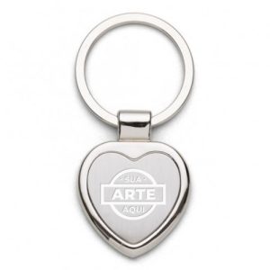 Chaveiro Metal com Chapa Central em Inox