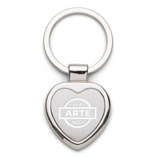 Chaveiro Metal com Chapa Central em Inox
