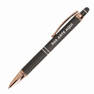 Caneta Metal Touch Prata ou Cobre