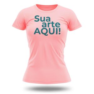 Baby Look Rosa Claro Personalizada