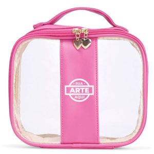 Nécessaire PVC e PU Média 22,5 x 19 cm