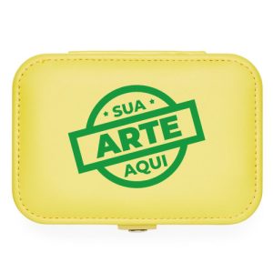 Porta-Joias Couro Sintético 16 x 11,7 cm