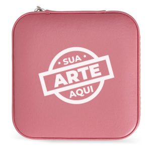 Porta-Joias Couro Sintético 10 x 10 cm