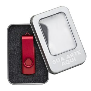 Estojo de Metal para Pen Drive