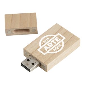 Pen Drive Eco de Madeira 4GB a 8GB