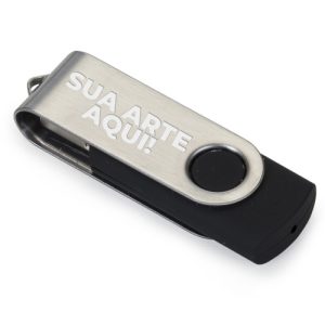 Pen Drive Giratório Metálico 4GB a 32GB