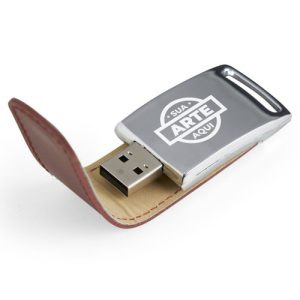 Pen Drive de Couro 11,2 cm 4GB a 8GB