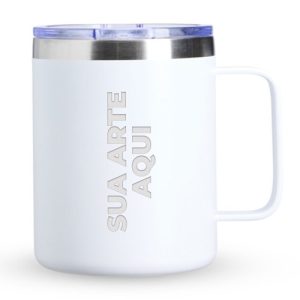 Caneca Térmica Inox 350ml com Trava