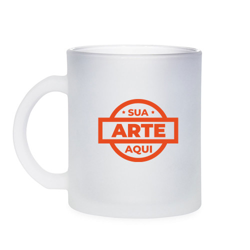 Caneca de Vidro Fosco 350ml