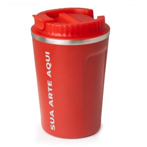 Copo Térmico Inox 350ml Vermelho