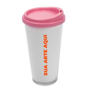 Copo Plástico Parede Dupla 400ml