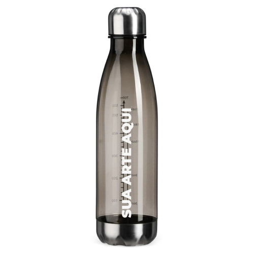 Garrafa Plástica 700ml Detalhe Alumínio