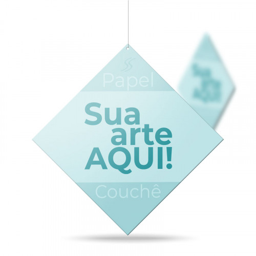 Móbile para PDV Quadrado 31x31 cm
