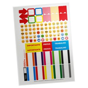 Cartela de Adesivos