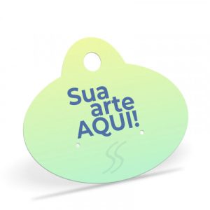 Tag Brinco Oval 4x5 cm