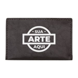 Porta Cartão Couro Sintético 2 Divisórias
