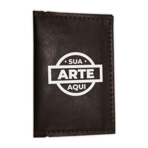 Porta Cartão Couro Sintético 4 Divisórias e 2 Bolsos