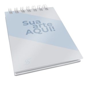 Bloco de Anotação Capa Dura Folhas Brancas