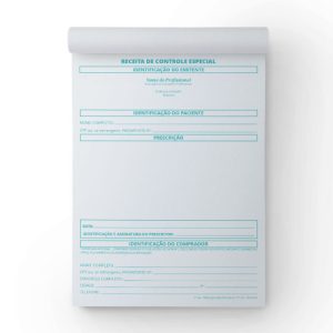 Receituário de Controle Especial Colorido