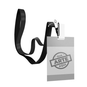 Credencial para Eventos com Cordão Liso e Presilha
