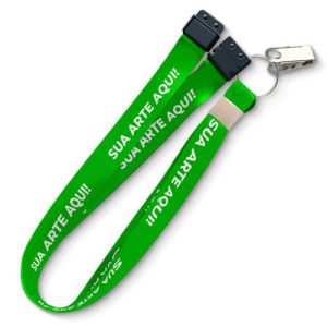 Cordão de Crachá Personalizado 20 mm com Presilha de Metal
