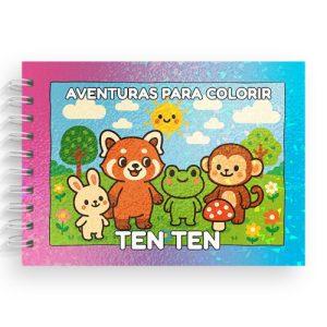 Caderno de Colorir Aventuras Ten Ten