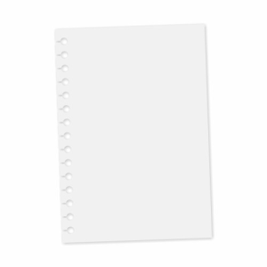 Refil Folhas Brancas – Caderno Wire-o Flex