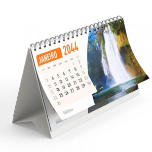 Calendário de Mesa Wire-o – Base Branca