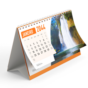 Calendário de Mesa Wire-o – Base Impressa