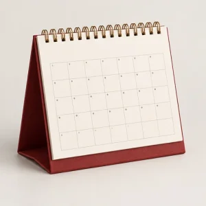 Ilustração de Calendário de mesa personalizado